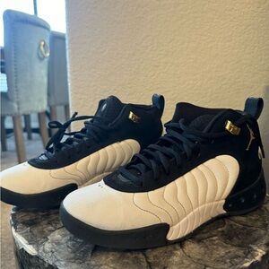 Nike Jordan Jumpman Pro (GS)  Black and White with Gold Accents, Men/Youth